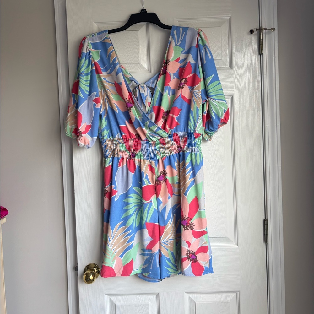 Floral Multicolor Romper
